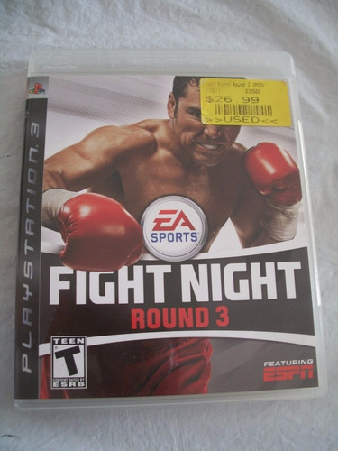 Jogo Fight Night Round 3 Original Playstation Ps3 Importado