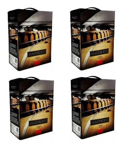 Mastroeni Malbec Bag In Box 5 Litros Caja X 4 Unidades