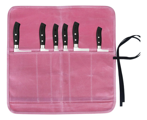 Bolsa Enrollable Resistente Para Cuchillos De Chef 6 Ranuras