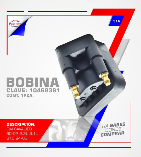 Bobina Gm Cavalier 90-02 2.2l 3.1l S10 94-03 2.2l Malibu 97-