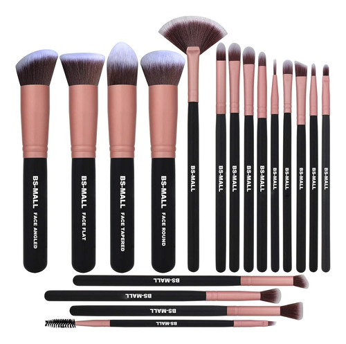 Set De Brochas Bs-mall 18piezas Bmakeup