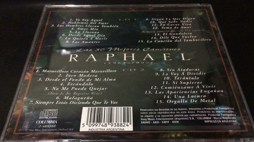 Raphael - Las 30 Mejores Canciones - 2cd Nuevo Cerrado