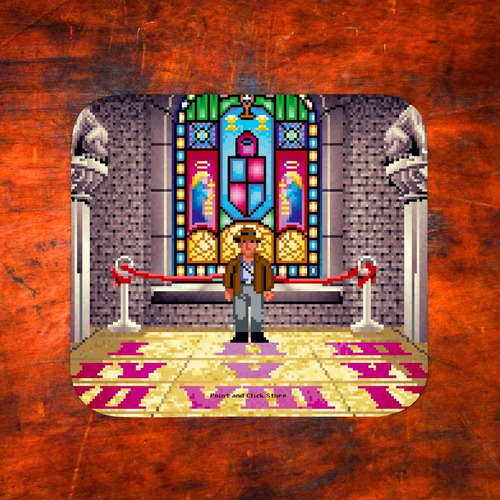Imagen 2 de 3 de Mousepad - Librería / Indiana Jones Y La Ultima Cruzada