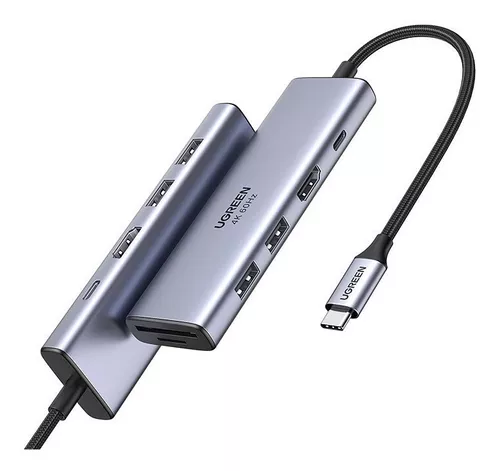 Adaptador Hub Usb C 6 En 1 - Hdmi 4k 60hz / Usb A / Sd / Pd