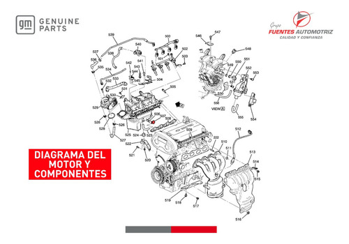 Valvula Pcv Admision Gm Parts Trax 1.8 2013 2014 Original