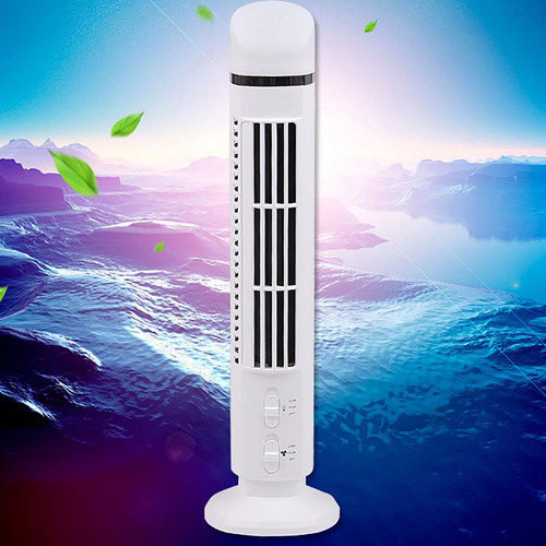 Ventilador H Tower Fan De Escritorio Con Carga Sin Hojas,