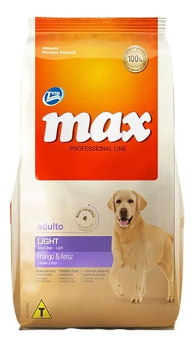 Alimento Max Profesional Light Perros X 15 Kgs