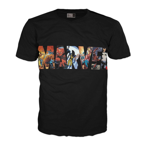 Camiseta Marvel Superheroes Adulto Exclusiva Premium Avenge 