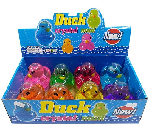 Slime Masa Elástica Brillos Caja X8 Patos Norca Mayoristas