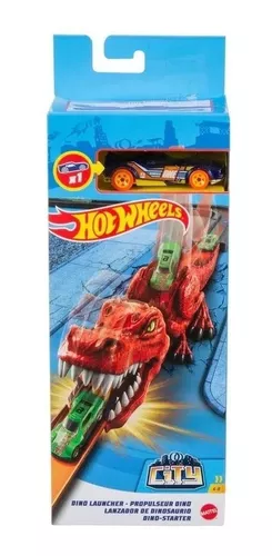 Pista Hot Wheels City Lançador Dinossauro T Rex - Mattel