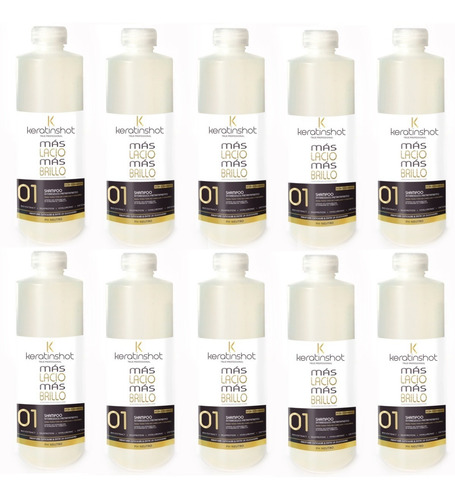 Shampoo Neutro Antiresiduos 10 X 250 Ml Keratina Mayoreo