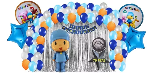 Comprar Juego de 12 globos de aluminio Pocoyo para decoración de cumpleaños  temática para niños