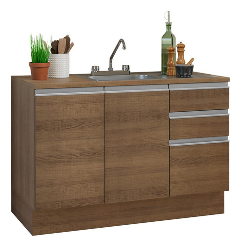 Gabinete inferiorMadesa G221245ZGLCTCP color marrón mdp