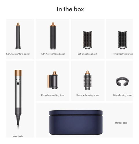 Dyson Airwrap Multi-styler Completo Largo | Níquel/cobre