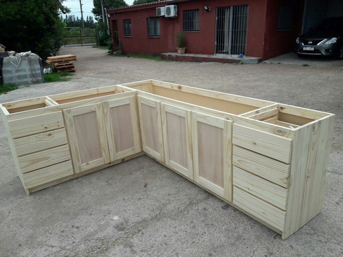 Bajo Mesada De Madera Para Cocina