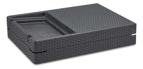 Camastro Plegable Keter Jaipur Con Cojin Color Gris