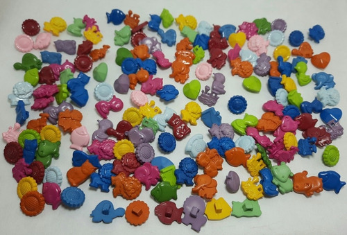 Botones Formitas Surtidos - Popurri De Colores - Pack 1000 U