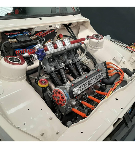 Imagen 2 de 3 de Tapa De Valvulas Collino Fiat Racing 128 147 1 Uno Negra