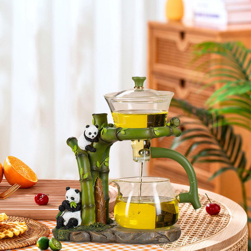 Juego De Tetera De Goteo Lazy Kungfu, Tetera Transparente