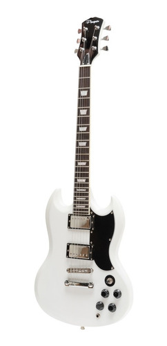 Imagen 3 de 10 de Combo Guitarra Electrica Parquer Sg Blanca Amplificador 5w