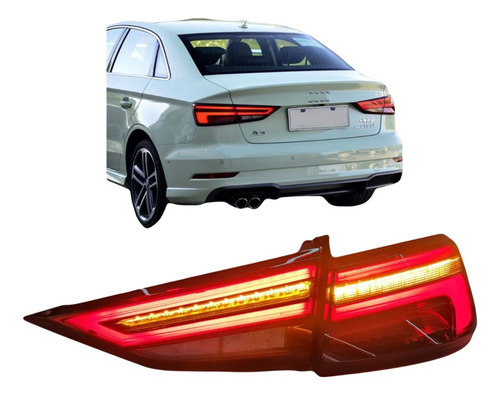 Lanterna Modelo Rs3 Para Audi A3 8v2 Sedan 2017-2020 Par