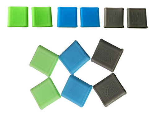 4 Funda De Silicona Para Mangas De Dedos De Golf Amarillo