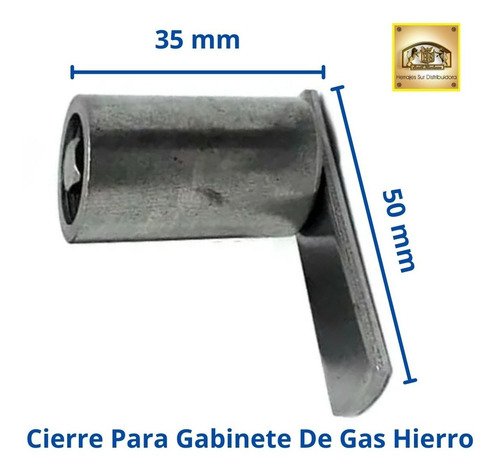 Cierre Para Gabinete Casilla De Gas Hierro 35mm X 18.5mm
