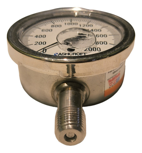Ashcroft Duralife Gauge 25-1009-swl-02l-2000#-xcy