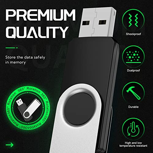 Unidad Usb De 64 Gb, Paquete De 10 Unidades Flash Usb 2.0, M