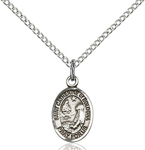 Collar - Sterling Silver St. Catherine Of Bologna Pendant Wi