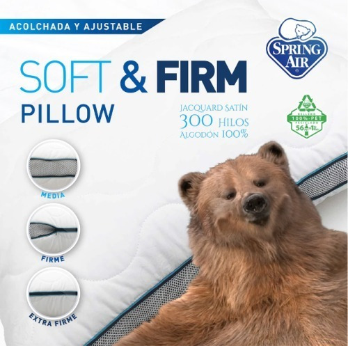 Almohada Spring Air Soft And Firm Tamaño Estandard