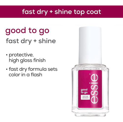 Esmalte De Unhas Essie Good To Go Top Coat 135 Ml Sem 8 G V