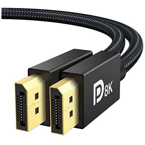 Ivanky 8k Displayport Cable 1.4 3ft, Short Dp Cable V3j2h