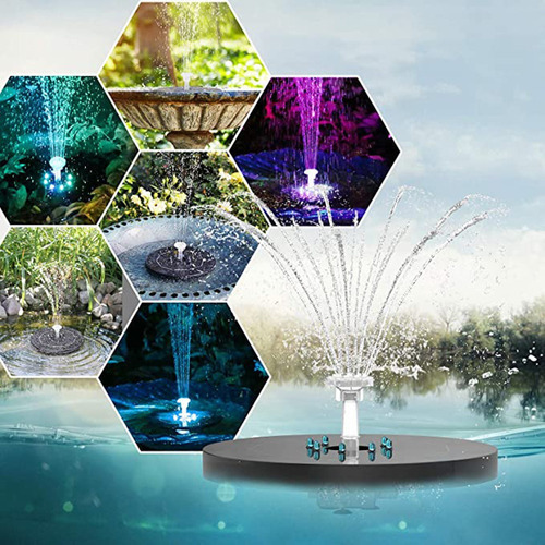 . Fuente Solar Led For Baño De Pájaros, Water Fountains Co