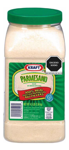 Queso Parmesano Kraft 2.04kg Envío Gratis De Leche De Vaca