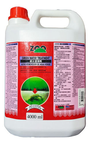 Green Water Remover 4 Lts Quita Agua Verde Estanques Acuario