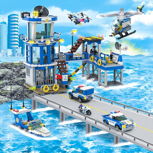 Juego De Bloques De Construcción Para Comisaría De Policía D