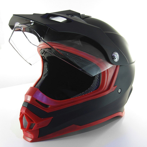 Casco On-off Cross Con Visor Y Visera Power Maxx