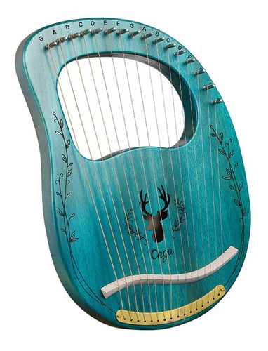 Muslady - Arpa De Lira Portátil (16 Cuerdas, Madera Maciza)