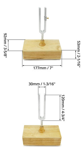 Pack De 2 Diapasones Vibratorios De 440 Hz Con Resonan