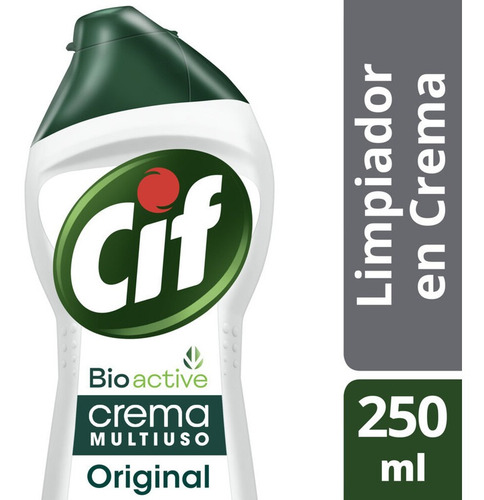 Imagen 1 de 2 de Limpiador Cif Bioactive En Crema Original X 250 Ml