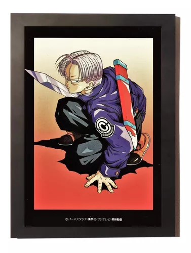 Quadro Poster Com Moldura O Trunks Do Futuro Dragon Ball Z