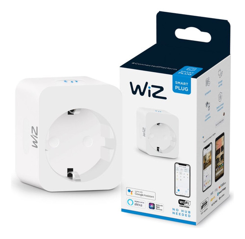 Enchufe Europeo Inteligente Wiz Wi-fi 2300w Alexa Google