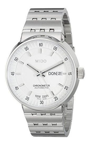 Mido Mido-m83404b111 All Dial Analog Display Reloj De Plata