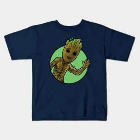 Remera Dragonfly Negra Y Blanca Groot Guardianes Col. A 12