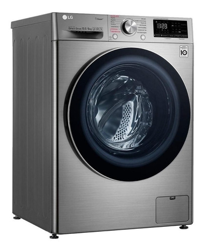 Imagen 4 de 6 de Lavasecarropas automático LG WD10 inverter inox titan 10.5kg 220 V