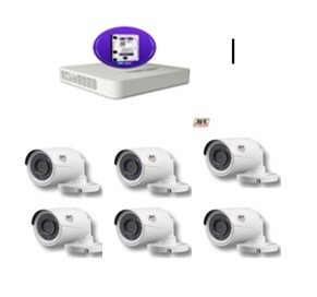 Kit Dvr8 Fulhd Jfl C/hd De 1tb E 6 Cameras Jfl 3x1mp E 3x2mp