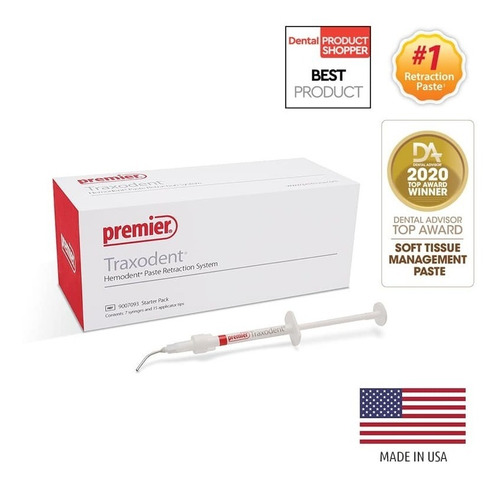 Traxodent, Retractor Y Hemostático Gingival C/2 Jeringas