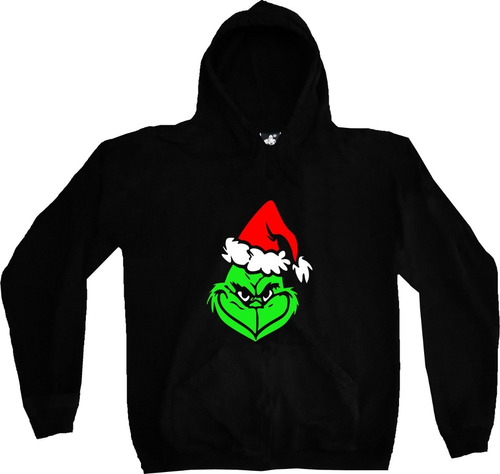 Buzo Hoodie Grinch Navidad Estampado Tv Urbanoz