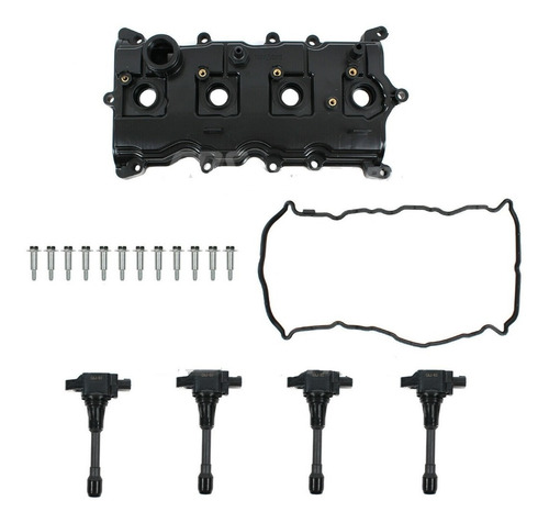 Kit Tapa Valvula De Motor +  4 Bobinas Renault Koleos